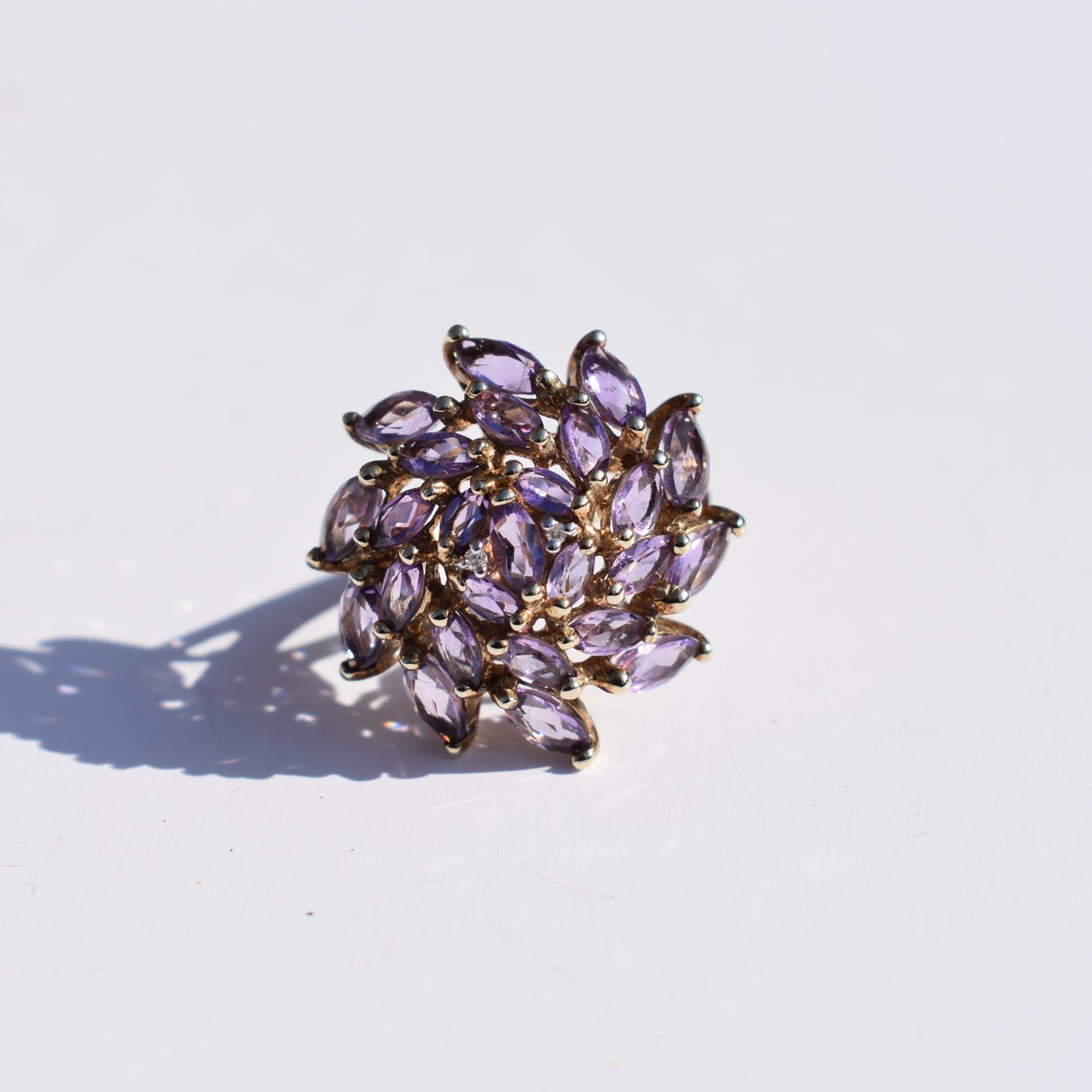 Purple Swirl Ring