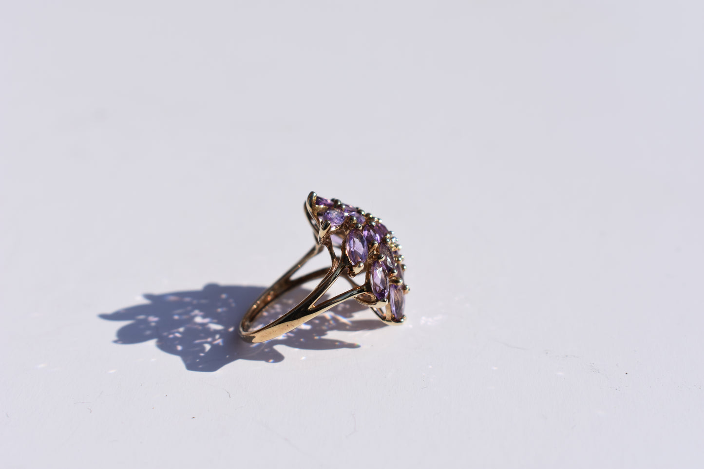 Purple Swirl Ring