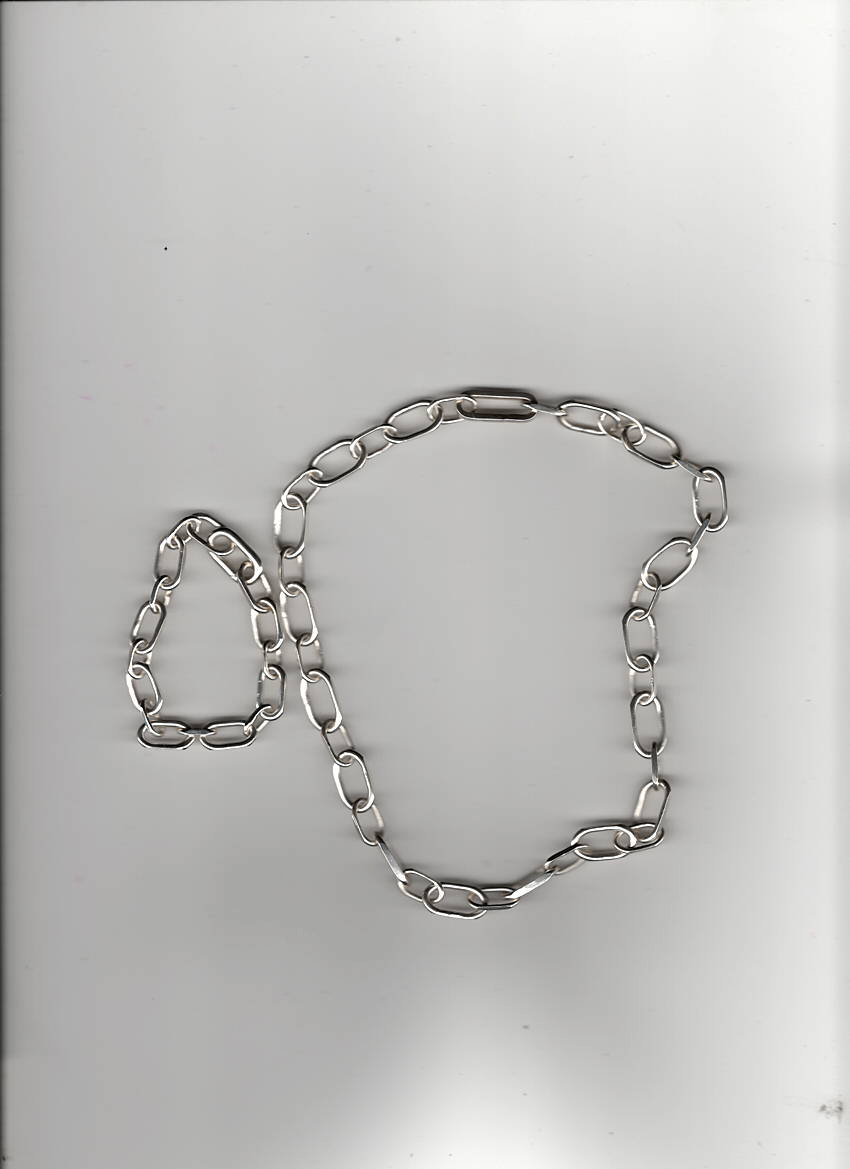 Cable Link Silver Bracelet