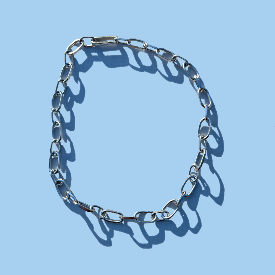 Cable Link Silver Chain